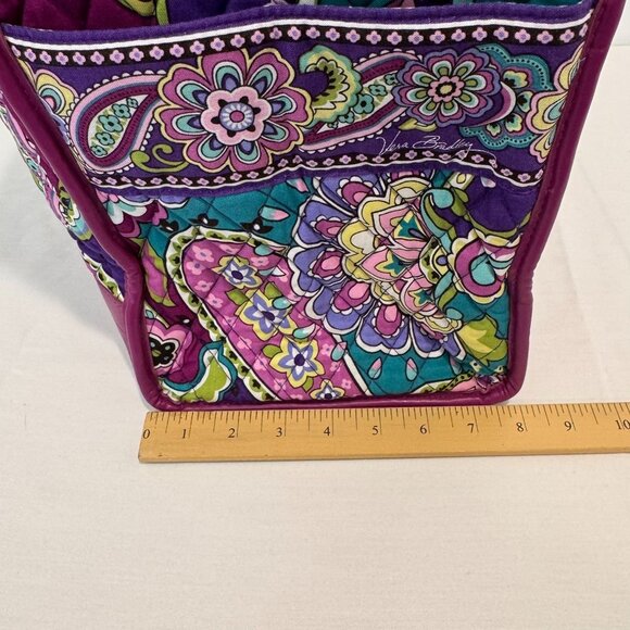 NWOT Vera Bradley Quilted Paisley Tote Bag Double Handles Multicolor Vibrant XL - Picture 11 of 11